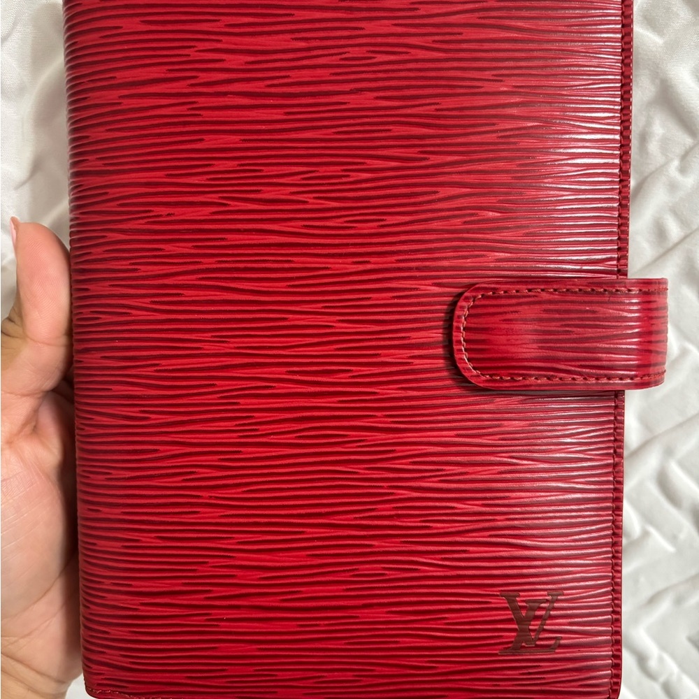Louis Vuitton Red Epi Leather Agenda MM